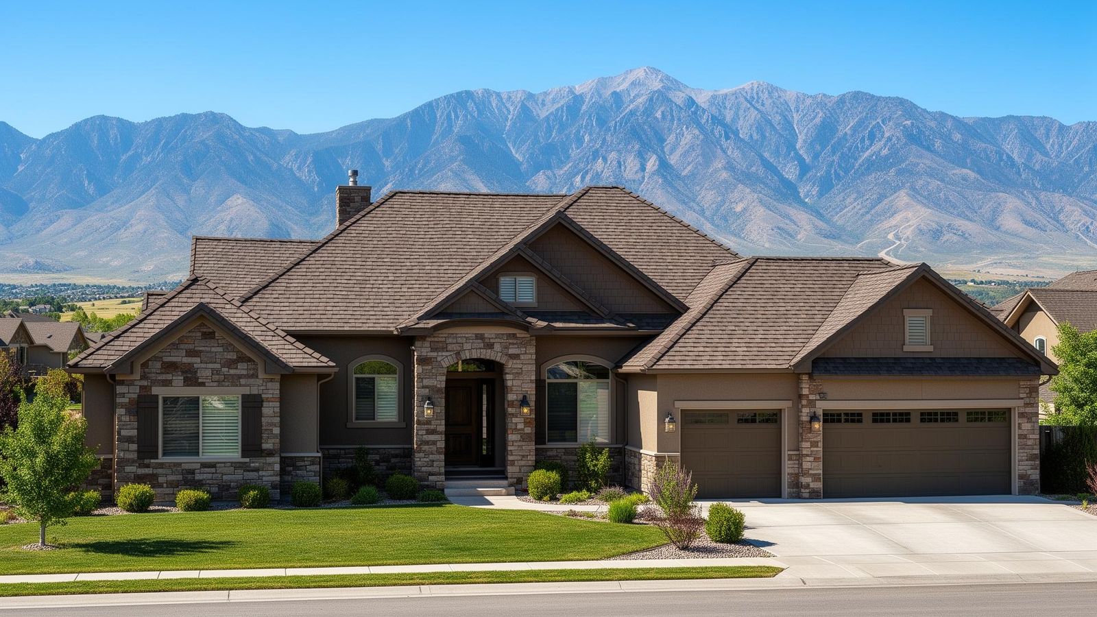 Beautiful completed roof on Utah home